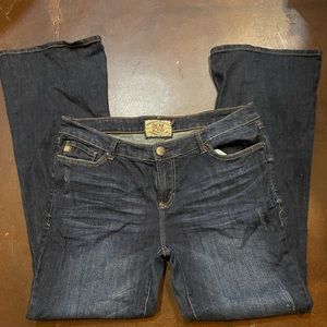 Gently used Dear John bootcut jeans.